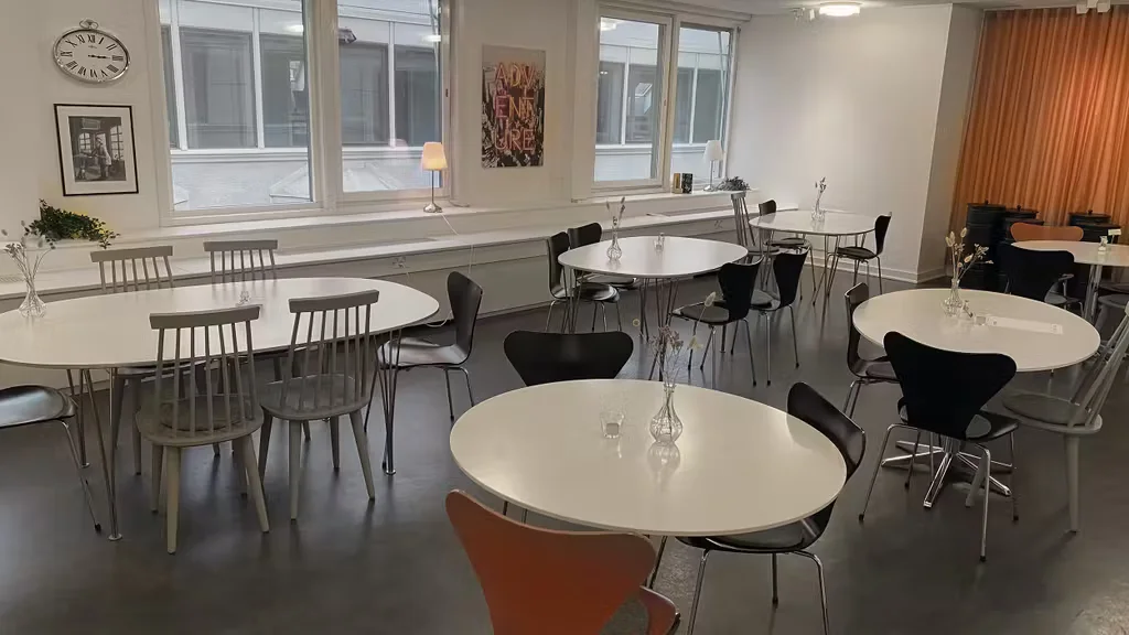 Gemensamt kök och matplatser på Walborg Magasinsgatan